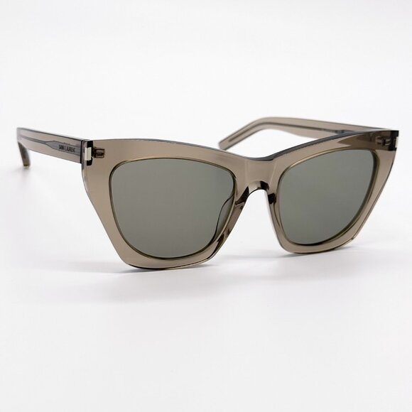 NEW SAINT LAURENT SL214 KATE 025 SUNGLASSES WOMEN CAT EYE BROWN SL 214 KATE 025
